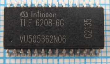 TLE6208-6G SMD Mikroshēma Hex-Half-Bridge / Double Six-Driver, P-DSO-28-6
