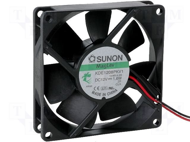 80x80x20mm, DC12V, MagLev, 61.16m3/h, 38dBA, 3200RPM, 1.6W, Ventilators