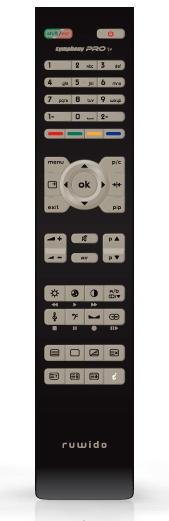 Symphony PRO TV tālvadības pults +2*CR2032