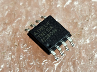 ATTINY13A-SU SMD Mikroshēma AVR microcontroller, EEPROM: 64B, SRAM: 64B, Flash: 1kB, SO8-W