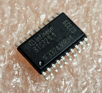 BTS721L1 SMD Mikroshēma Smart Four Channel Highside Power Switch, 5...34VDC, SO20