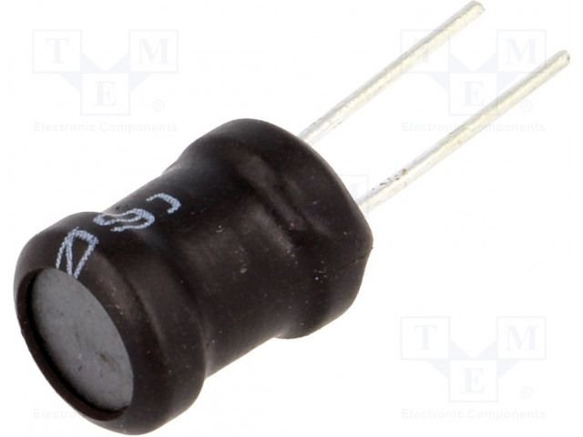 Drosele vertikālā, 470uH, 700mA, 0.66Ω, THT, ±10%, Ø10.5x13.5mm