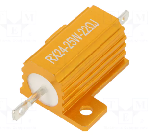 22R 25W, ±5%, Rezistors, 27.3x28x14.6mm