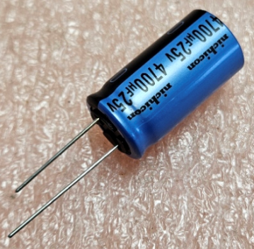 4700/25V, -40...85°C, Ø16x31.5mm, ±20%, kondensators elektrolitiskais, Serija KA, AUDIO, 2000h, NICHICON