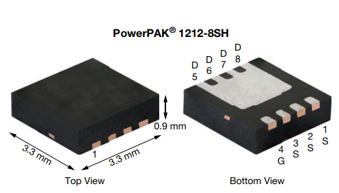 SISH625DN SMD Tranzistors P-FET, LogL(-1.0...-2.5V), -30V, ±20V, -35A, 52W, 0R007, PowerPAK-1212-8S