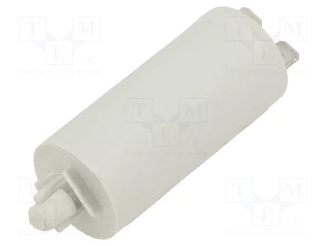 2.5/425VAC, ±5%, elektromotoru kondensators, klemes 6.3mm, 10000h, FAST FIX, Ø25x55mm