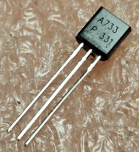2SA733 Tranzistors PNP, -60V, -0.1A, 0.25W, 180MHz => 2SA970, TO-92