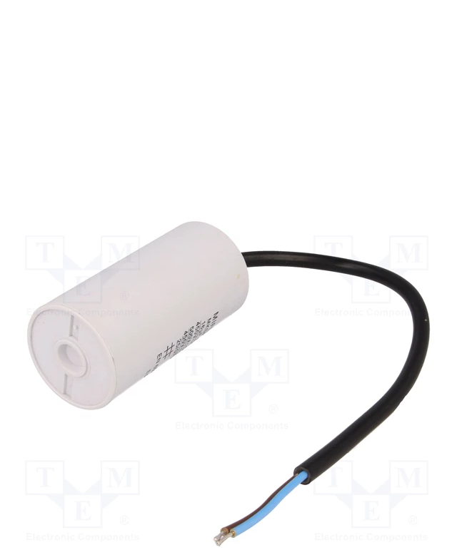 16.0/450VAC+cable elektromotoru kondensators, ±10%, Ø40x78mm, 10000h