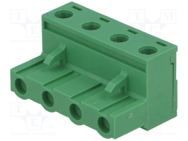 Terminal Blocks vadam, štekers, 4pin, 7.5mm, 2.5mm2, 28AWG...12AWG, 20A, 400V, aizspiednis zem skrūves