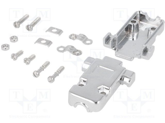 9PIN  korpus metalā, D-SUB, RS232, VGA, ar īsām skrūvēm