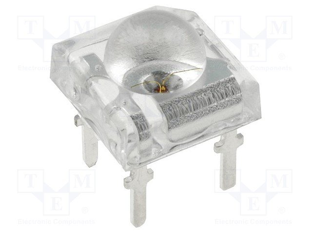 7x7mm, sarkana, superflux, 2500...4000mcd, 60°, 1.8...2.4V/50mA, 620-630, gaismas diode
