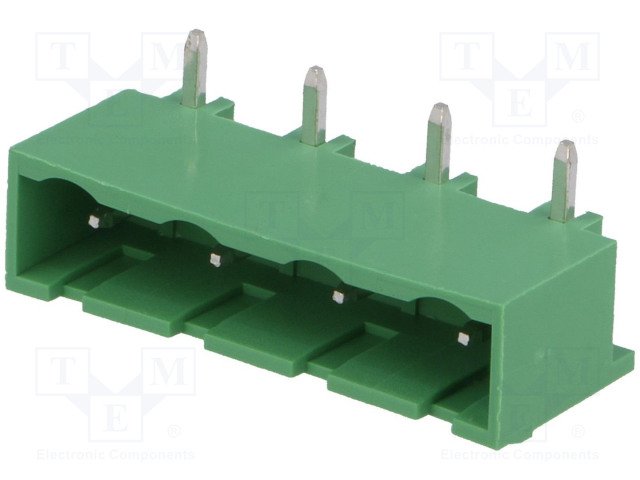 Terminal Blocks PCB, ligzda, 3pin, 7.5mm, 2.5mm2, 20A, 400V, leņķisks 90°