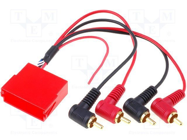 Adapters, ISO mini lgzda uz 4xRCA štekeri, Pēc iepriekšēja pasūtījuma