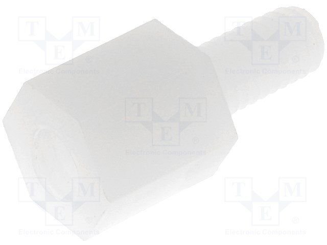 Distancers plastmasas L=6mm, M3 iekšeja vitne- M3 areja vitne
