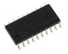 74ACT245SCX SMD Mikroshēma, bidirectional, transceiver. Ch: 8, 4.5...5.5VDC, SO20