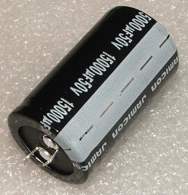 15000/50V, 105C, Ø30x50mm, ±20%, Kondensators elektrolītisks, 2000h, Jamicon, SNAP-IN