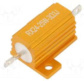 3R3 25W, ±5%, Rezistors, 27.3x28x14.6mm