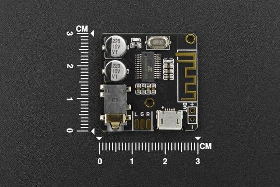 Modulis: Bluetooth, AUDIO, 3.7...5VDC, V5.0 & BLE, APE, FLAC, MP3, WAV, 27x13x2mm