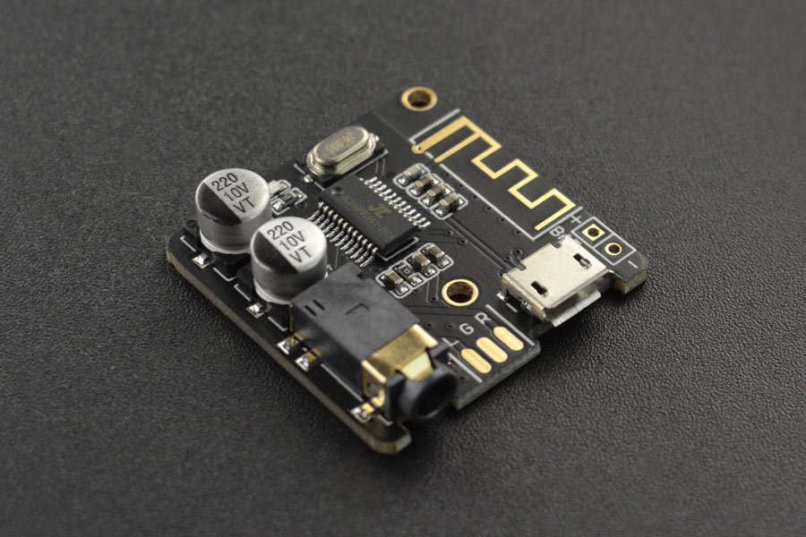 Modulis: Bluetooth, AUDIO, 3.7...5VDC, V5.0 & BLE, APE, FLAC, MP3, WAV, 27x13x2mm