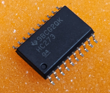 74HC273DW SMD Mikroshēma D flip-flop, Channels:8, SO20