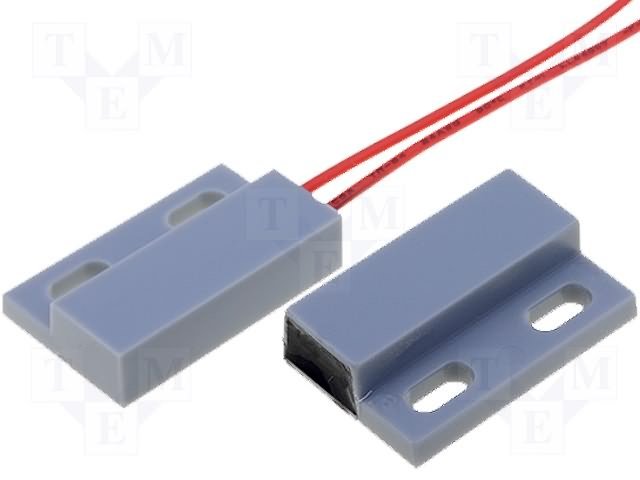 Herkons atvienošanšs 29mm ar magnetu balta 125V/500mA, SPST-NC, (ON/OFF)