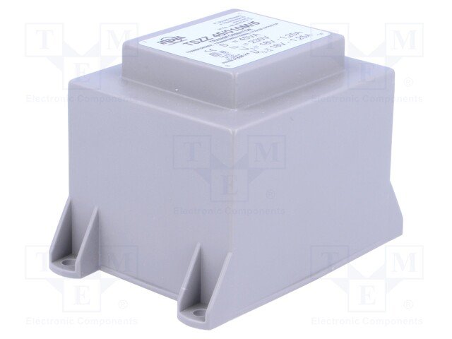 Transformators 220V=>2x18V, 2x1250mA, 45VA, 63.6x53.6x56.5mm