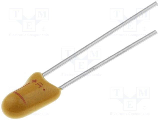 15/25V 125C-T, ±10%, tantala kondensātors