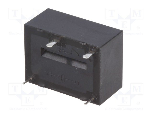 Relejs DC12V, SPST-NO, 10A/250VAC, 10A/30VDC, 720Ω(16.6mA), viens kontakts uz saslēgšanu, 22x16x11mm, OMRON