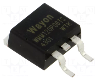 WMM120P06TS SMD Tranzistors P-FET, LogL(-1.2...-2.5V), -60V, ±20V, -120A, 184W, 0R068, TO-263