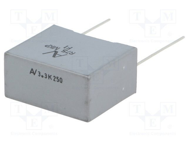 470nF/630VDC, 275VAC, ±20%, polipropilēns kondensators, 15mm, 18x10x16mm, KEMET