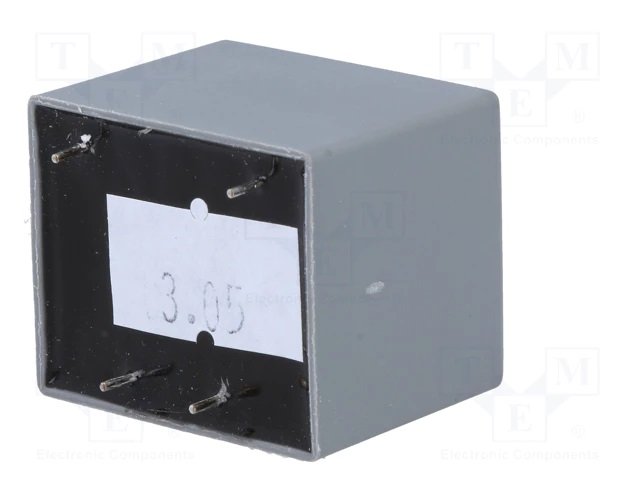 Transformators 220V=>24V, 125mA, 3VA, 32.5x27.5x29.8mm