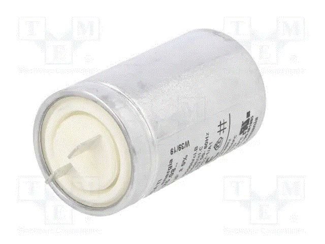 6.3/425VAC, ±5%, elektromotoru kondensators, klemes 6.3mm, 10000h, Ø35x60mm