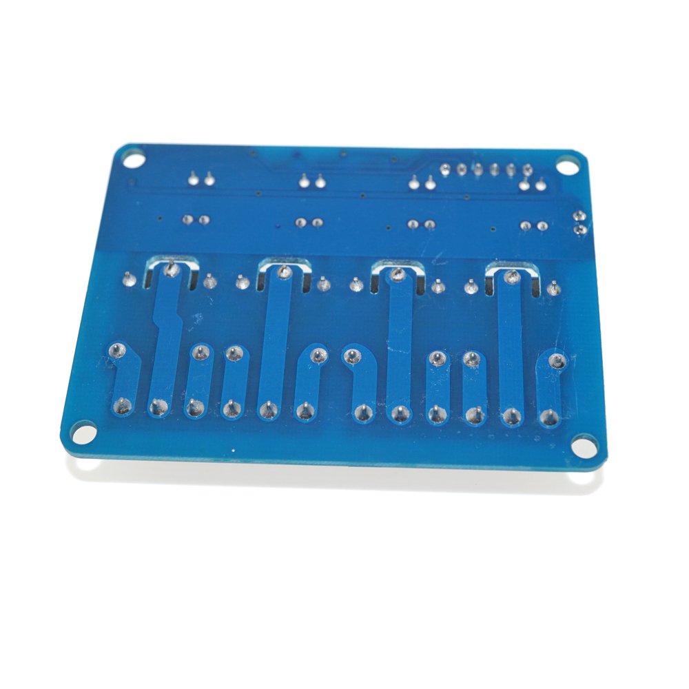 Modulis: relejs 4, 5VDC, 10A, štekeri, 30VDC/250VAC, 50x39x17mm