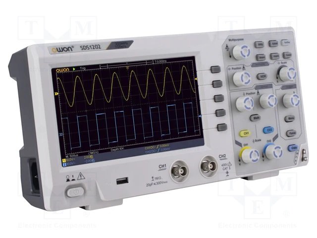 Oscilloscope: digital, Band: ≤200MHz, Channels: 2, 1Gsps, 10kpts, 15W, Plug: EU, Manufacturer: OWON, Pēc pasūtījuma