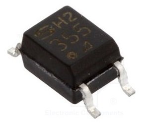 PC355N Optrons, izeja fototranzistors, 3.75kV, 600%@1mA, Mini-flat 4pin