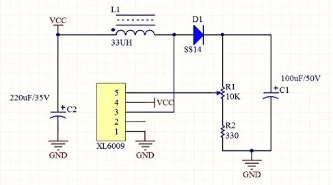 Modulis: Pārveidotājs, step up, Uie=3...32V, Uiz=5...35V, 4A, 80..94%, 43x21x14mm, XL6009E
