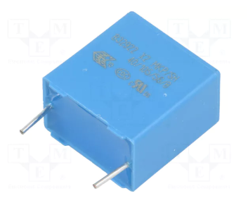680nF 305VAC plēves kondensatori polipropilēna, ±20%, P15, 11x18.5x18mm, traucējumi X2