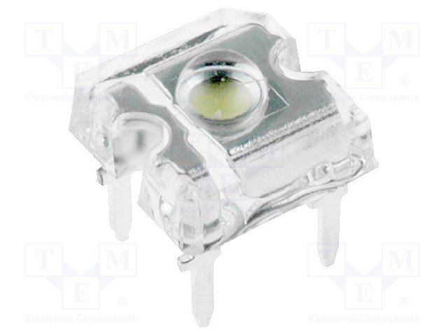 7x7mm, silta balta, superflux, 2500...3500mcd, 120°, 3...3.8V/30mA, gaismas diode