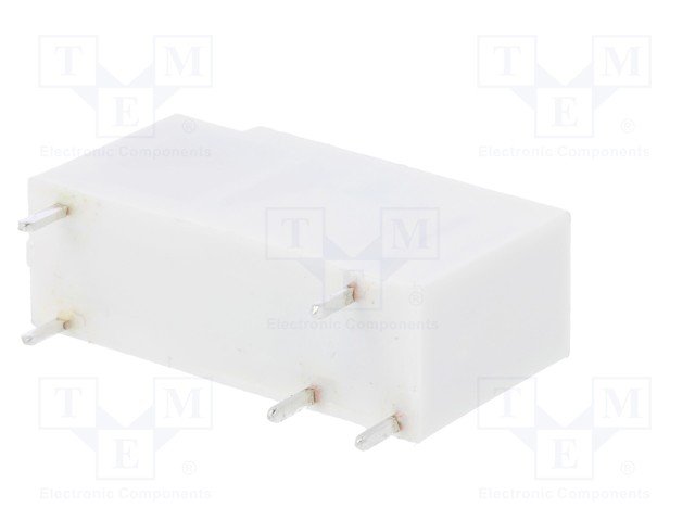Relejs DC6V, SPDT, 8A/250VAC, 8A/24VDC, 160R(37mA), viens kontakts uz pārslēgšanu, 30x10x16.2mm, RELPOL