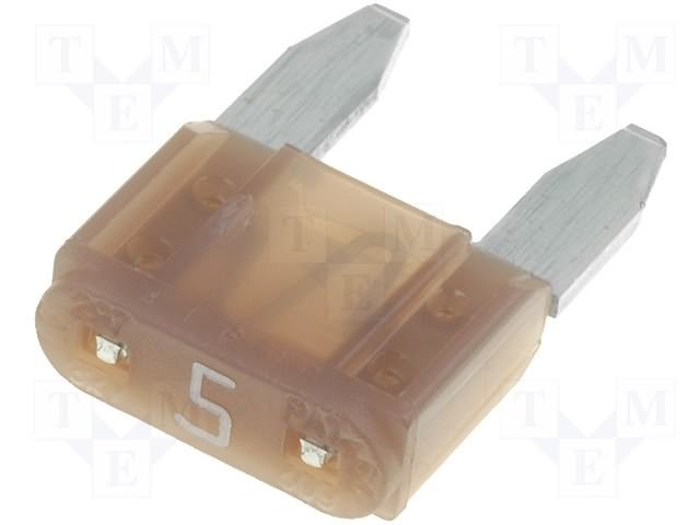 Drošinātājs auto mini 5A, 32V, 10.9 x 16.3 x 3.8mm