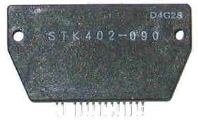 STK402-090 Mikroshēma PWR, AMP, 2*50W/6E, 0.4%, 47V
