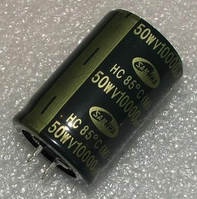 10000/50V, 85C, Ø30x45mm, ±20%, Kondensators elektrolītisks, 2000h, SNAP-IN, SAMWHA