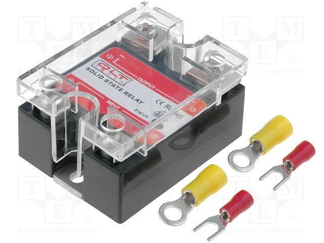 SSR-2528ZA2 Pusvadītāju relejs, 1 fāze, Uspol=90÷250VAC, Ukom=24÷280VAC, 25A, Series: SSR-Z, zero voltage switching