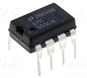 LMC555CN Mikroshēma CMOS Timer, 3MHz, 2...15VDC, DIP8
