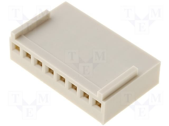 8pin, štekers/mama uz vadam, bez kontaktiem, solis=2.54mm, 250V/3A, NS25