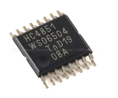 74HC4851PW SMD Mikroshēma, demultiplexer,multiplexer, Ch: 8, CMOS, 2...10VDC, TSSOP16