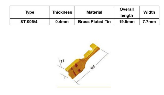6.3x0.8mm spaile, ligzda, atvērta, neizolēta, 2.5...4mm2
