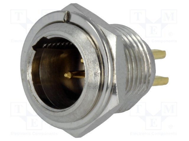 XLR mini 3PIN štekers, skrūvejama uz šasijai