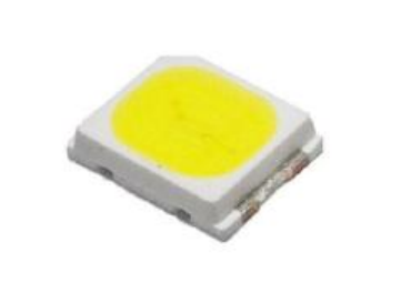 Gaismas diode SMD, aukstā balts(5000K), 2835, 24...30lm, 2.9...3.2V/60mA, 120grad., PLCC2