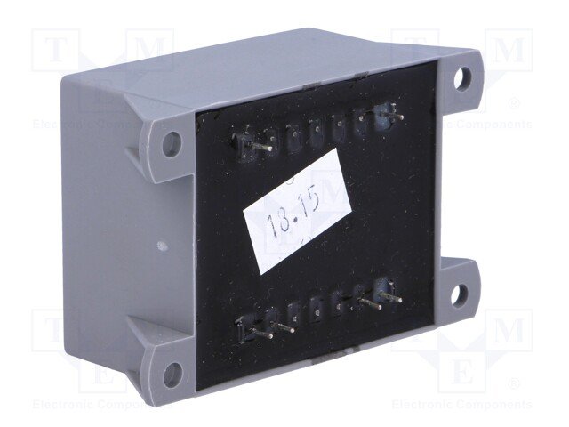 Transformators 220V=>2x18V, 2x550mA, 20VA, 74x49.8x42.2mm